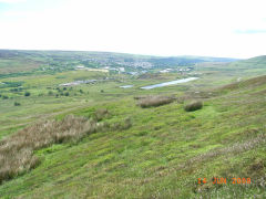 
Coity reservoir from Cefn Coch, Blaenavon, June 2008